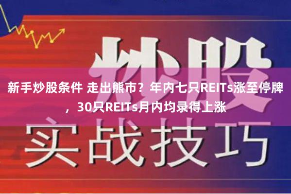 新手炒股条件 走出熊市？年内七只REITs涨至停牌，30只REITs月内均录得上涨